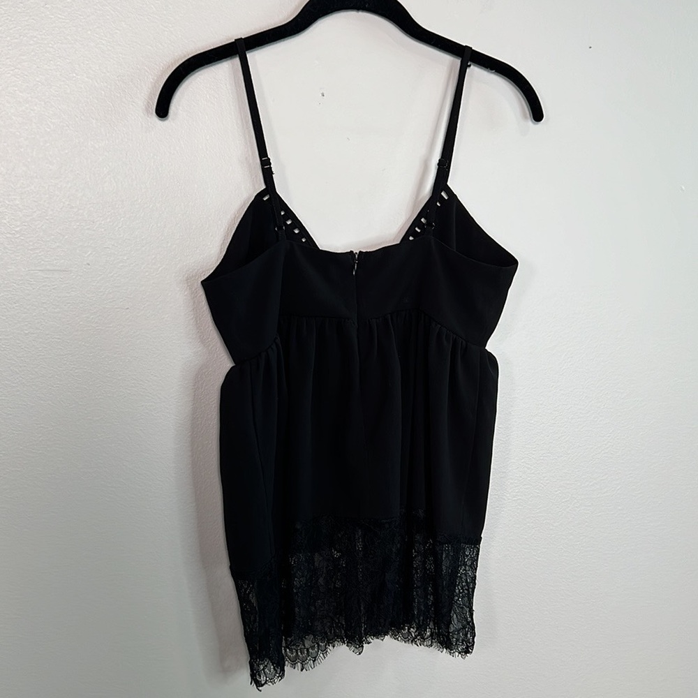90s Style Babydoll Cami with Lace Hem Going Out Top size Small - Picture 7 of 13